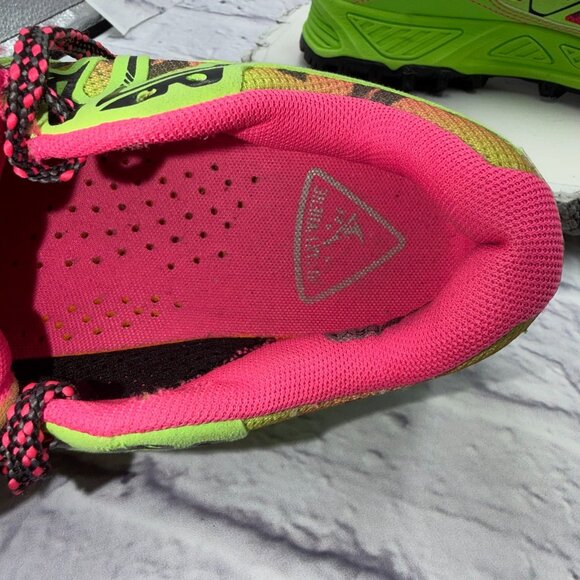 Saucony Xodus 6.0 Vibram Trail Running Shoes Women's Size 8 Neon Sneakers - Picture 12 of 13